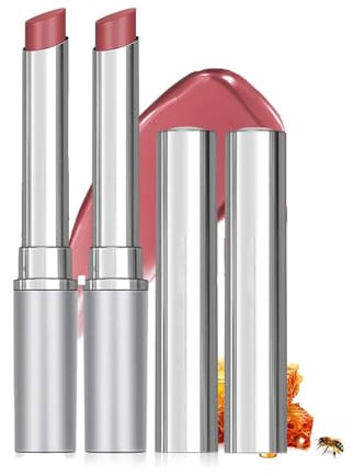 2 PCS Nourishing Honey Lipstick Tinted Lip Balm for Dry Lips with Cherry Hue - Lip Makeup