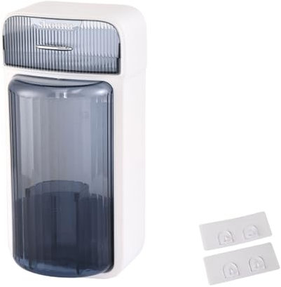 Mirweon Caja de almacenamiento compacta montada en la pared, elegante soporte giratorio para brochas de maquillaje, soporte para lápices de escritorio