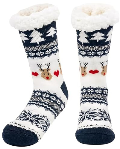 Joyesplay Calcetines de Navidad para mujer, calcetines de Navidad, Christmas Socks, calcetines divertidos para mujer, regalos de Navidad, calcetines cálidos, regalos de San Nicolás y regalos de