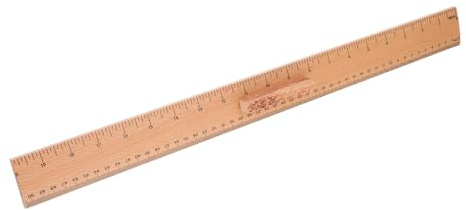 TEHAUX Righello e Classico in Legno Doppia Scala per Cucito Portatile per Sartoria, Quilting e Progetti Artigianali All'aperto