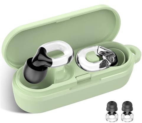 Tapones Oidos Ruido Dormir, 35db silicona suave que Cancelacion de Ruido, ideales para conciertos, Viajar, trabajo y concentración con 7 Reutilizable tapones oidos XS/S/M/L y Estuche