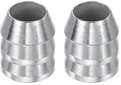 QUARKZMAN 2 Pezzi Cuneo Rotondo Per Manico Di Ascia 20mm Esteso Cuneo Di Sicurezza In Metallo Per Ascia Martello A Unghia Bastone, Argento