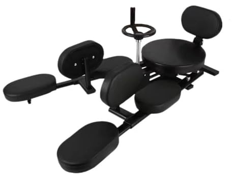 Kraftig Bensträckare Med Hjul, Höftöppning/split Flexibilitetshjälp, 0-210° Justerbar Stretchutrustning, Förbättra Benflexibiliteten, 200 Kg Lastkapacitet(Black)