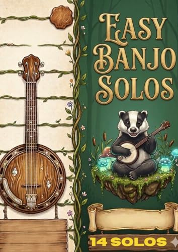 easy banjo solos: Selection of Easy Banjo SongBook For Beginners and Kids