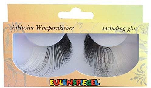 Eulenspiegel 000823 - Künstliche Wimpern, Black & White, , für Karneval, Mottoparty