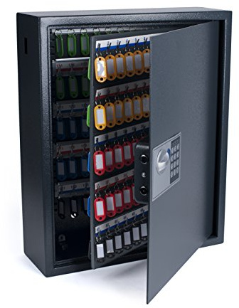 PAVO High Security Key Cabinet for 150 Keys, Grey