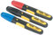 Stanley 47-315 Permanentmarker FatMax mit breiter Spitze, schwarz/rot/blau (3er Pack)