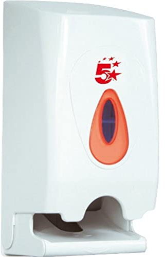 5 Star Twin Toilet Roll Dispenser, Multi-Colour
