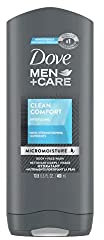 Dove Men + Care Body & Face Wash, Clean Comfort 13.50 Oz (Pack Of 3), 2.16 Lb