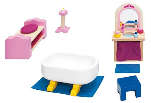 Goki 51774 – dockmöbler, lås, badrum