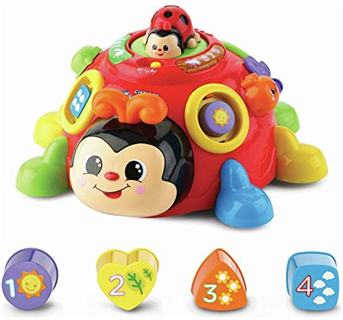 VTech Crazy Legs Learning Bug, Educational Toys with Learning Games, Shape Sorter Toy with Music, Baby Interactive Toy Suitable for Boys and Girls 12 Months & Over
