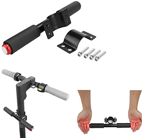 Fututech Poignée de Scooter Electrique Guidon Enfants avec la Lumière d'avertissement pour Segway Ninebot Série ES Max G30/G30E ll/G30 LE/ES1LD Accessoires Trottinettes