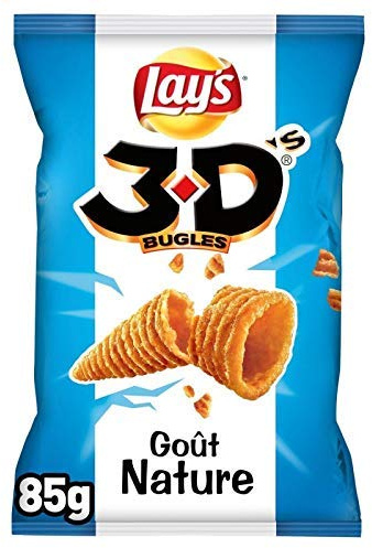 LAY'S 3D'S - Juego de 2 bugles Gout Nature (85 g)