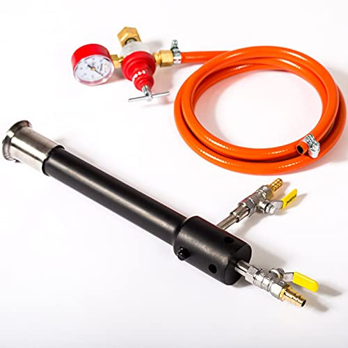 DEVIL-FORGE Brûleur à gaz modèle DF-AIR-FORCED (308.000 BTU) pour grandes forges à gaz et fours de fusion de métaux, pour un usage professionnel plus de chaleur avec moins de consommation Gas Burner