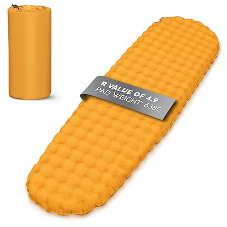 Bestway Insulated Sleeping Pad, Camping Sleeping Mat, Inflatable Thermarest Sleeping Pad, Ultra-Light Sleeping Mat for Camping, Large Size