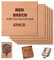Uadme Madera Contrachapada 3mm, Madera 30x30 cm, 6 Piezas Tablero de Madera a Medida, para Bricolaje, Pirograbado Corte Laser CNC Modelado (Haya roja)