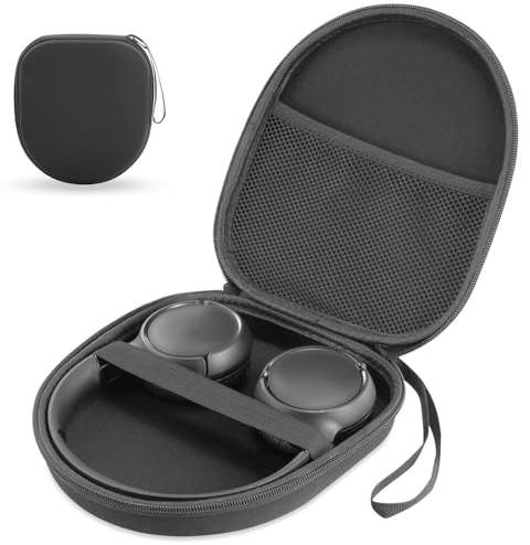 HAMKU 1 Pezzi Custodia per cuffie portatile, custodia protettiva rigida da viaggio (nero)