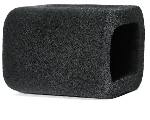 Mikrofondammskydd för FIFINE AmpliGame AM8, skum vindruta svamp popfilter med vindbrusreducering, studiomikrofonskydd för inspelningstillbehör (svart)