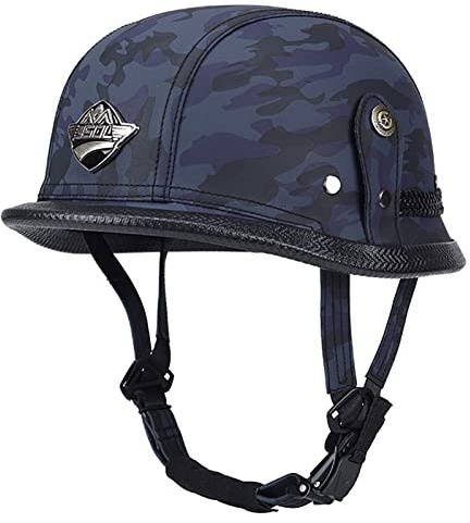 Öppen hjälm Passar for Cruiser Moped Scooter ATV Vuxna Män Dam Jet Hjälm ECE Godkänd H,M=55-56CM(H,M=5556CM)