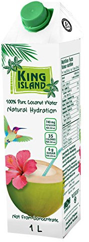 1 Liter Kokosnusswasser 100% Kokoswasser 100% Natur Kokossaft coconut water vegan Thailand