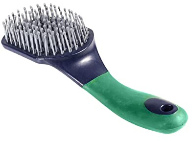 Cepillo para Crin y Cola con Empuñadura Suave Horze, Azul,