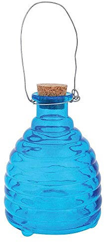 Unbekannt Wespenfalle Glas zum Aufhängen Insektenfalle Blau 13cm