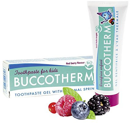 BUCCOTHERM® Kids Bio - Kinder-Zahnpasta / -Zahngel (ab 3 Jahre), mit Thermalwasser, 50 ml