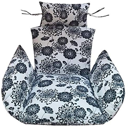Hanging Swing Papasan Chair Cushion Thicken Lounger Cushion Washable Egg Chair Pad Mat Tatami Floor Window Seat Cushionin Mattress for Patio Garden The 110x90cm(43x35inch)
