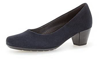 Gabor Damen Klassische Pumps, Frauen Absatzschuhe,Moderate Mehrweite (G),Ausgehschuhe,Court Shoes,stöckelschuhe,büro,Dark-Blue,43 EU / 9 UK