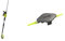 Ryobi ONE+ 18V OPT1845 Cordless Pole Hedge Trimmer, 45cm Blade (Body Only) & Double Serrated Blades Head for RAC155 Edger Black