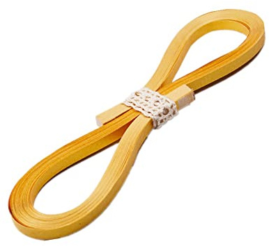 Quilling papper metalliska pappersremsor 10 mm hantverkskort tillverkning enfärgade quilling remsor 60 st av ODETOJOY (guld)