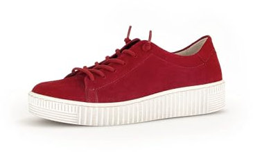 Gabor Damen Low-Top Sneaker, Frauen Halbschuhe,Strassenschuhe,Sportschuhe,Freizeitschuhe,Turnschuhe,Laufschuhe,Freizeit,Rubin,36 EU / 3.5 UK