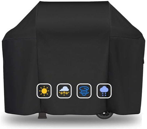 Grillabdeckung für Weber Spirit 300 Series, Spirit E310, E315, E330, 7106 Grill Abdeckung for Spirit II 300 Series, 132CM 600D Oxford BBQ Abdeckhaube, Heavy Duty & Wasserdicht, Reißfeste, UV