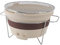 Tragbarer Holzkohlegrill für den Außenbereich, Camping Raketenofen, Heizofen, Outdoor Camping Holzofen, Tragbarer Mini BBQ Grill, Tongrill Teekocher für Heimcamping