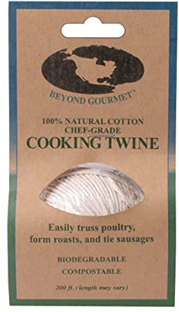 Beyond Gourmet Cooking Twine, Chef Grade, All-Natural Unbleached Cotton, 16-Ply, 200-Feet