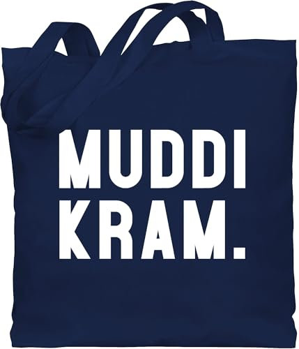 Baumwolltasche - Mama - Taschen - Muddi Kram - Unisize - Navy Blau - 1 muttertag geschenk muttertagsgeschenk von kindern mutter mum beutel mom tasche geschenke für werdende mütter mutti mommy