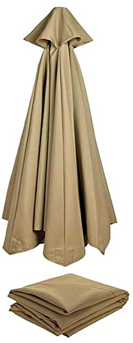 Rechange Telo per Ombrellone (2.7m/3.0m) Baldacchino Di Ricambio Ombrellone per 6 Braccia/8 Braccia, Copertura per Ombrellone In Tessuto Di Ricambio per Ombrellone Da Giardino Piscina Cortile Ombra (