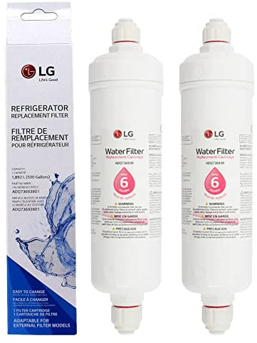 LG ADQ73693901 Ersatz-Kühlschrank-Wasserfilterkartusche (2 Stück)