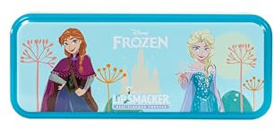 Lip Smacker Frozen Artisan Picnic Travel Beauty Tin, Set di Trucchi Frozen per Bambini a 3 Livelli con Lucidalabbra, Ombretti, Applicatori Trucco e Accessori per Capelli Inclusi