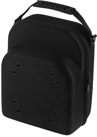 rockible Estuche para Gorra de béisbol, Bolsa de Almacenamiento para Sombreros, Cierre de Cremallera, Color Negro, con Correa Ajustable para el Hombro, Puede