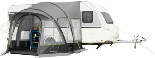 BERGER Garda Air Luftvorzelt | Wohnwagenvorzelt Teilvorzelt aufblasbar | Schnellaufbau Zelt Vorzelt für Wohnwagen Camping Wohnmobil Caravan | 3x3m, Anbauhöhe 240-255cm, 15 kg