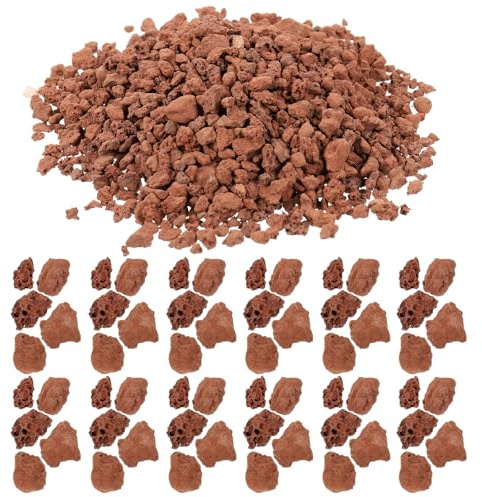 Yardenfun Ornements en Pierre Naturelle pour Aquarium et Bassin, Pierres Miniatures Réalistes en Roche, Paquet de 60g pour Décoration de Mini Paysage et Table de Sable