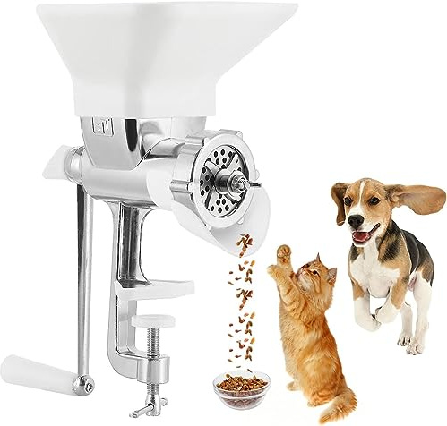 Manual Feed Pellet Machine for Pets & Livestock, 13 Optional Molds 1.5-10mm, Easy to Make Fish Chicken Dog Cat Bird Food