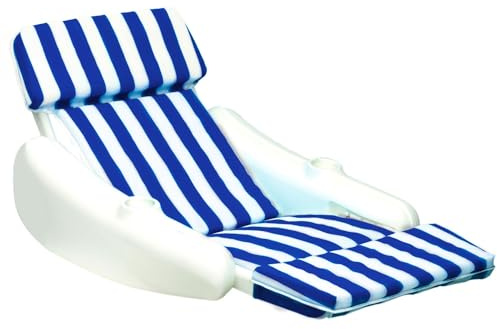 SWIMLINE ORIGINAL 10010M Sunchaser Padded Luxury Lounge Chair Pool Float | Molded Frame & Pontoon Design | Pool Floats Adult | Pool Lounger | Pool Accessories | Pool Chairs and Lounges For In Pool