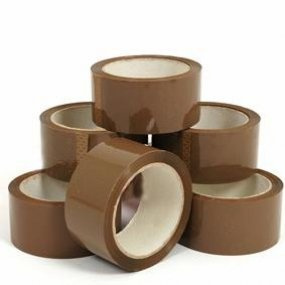 Diamond Packaging® Lot de 6 rouleaux de ruban adhésif pour emballage Marron