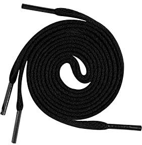 Underground Kulture Kids Black Shoelaces Coloured Replacement Childrens Trainers Sneakers Universal Sports Unisex Shoe Laces 60cm 23.5