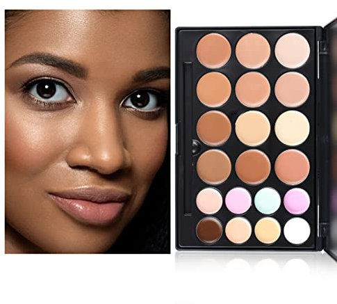 FantasyDay 20 Farben Langanhaltender Hohe Deckkraft Abdeckstift Gesicht Concealer Color Corrector Correcting Full Coverage Concealer Palette Contour Beauty Makeup Gift Set mit Applikator