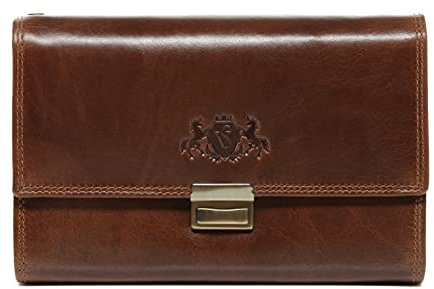 SID & VAIN Waitress Wallet Lou Large Waitress Purse Real Leather Waiters Wallet Genuine Leather Women Men Unisex Brown