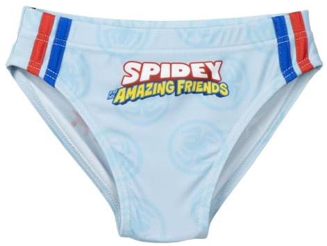 CERDÁ LIFE'S LITTLE MOMENTS Slip de Baño Infantil de Spidey - Color Azul - Talla 3 Años - Bañador Niño Fabricado en 85% Poliéster y 15% Elastano de 210 gsm - Producto Original Diseñado en España