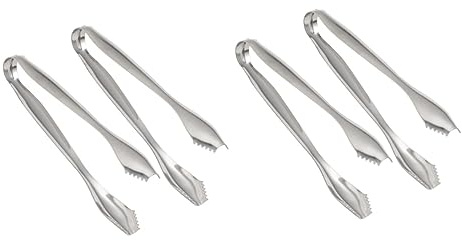 Amosfun 4 Pz mini pinza per il ghiaccio cucina gadget kitchen gadget confee caffe candy bar pinze per cubetti di ghiaccio pinze per zollette di zucchero mini pinze da portata